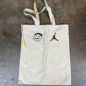 Travis Scott x Jordan Cactus Jack Canvas Tote Bag Cream Off White Jumpman Logo